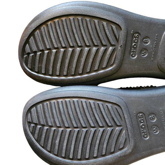 Crocs Monterey Shimmer Wedge Sandals - Picture 3 of 4